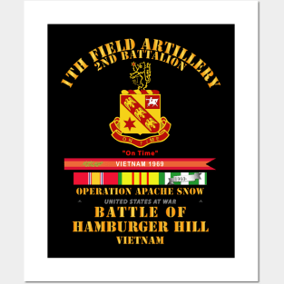 Hamburger Hill -2nd Bn 11th Artillery w Svc Ribbons Streamer Posters and Art